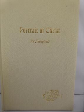 Vintage Portrait of Christ for Newlyweds I Thee Wed Family History Guest BK1